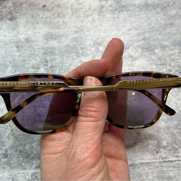 Stella McCartney Pink Havana/Brown Gradient SM4048 Sunglasses main image 4